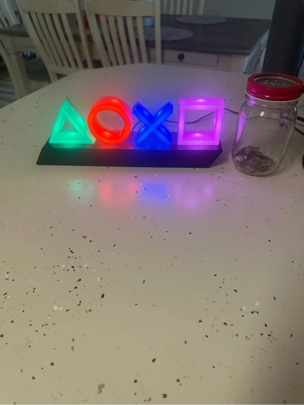 LED Symbol Accent Light - Multicolor Gaming Icons